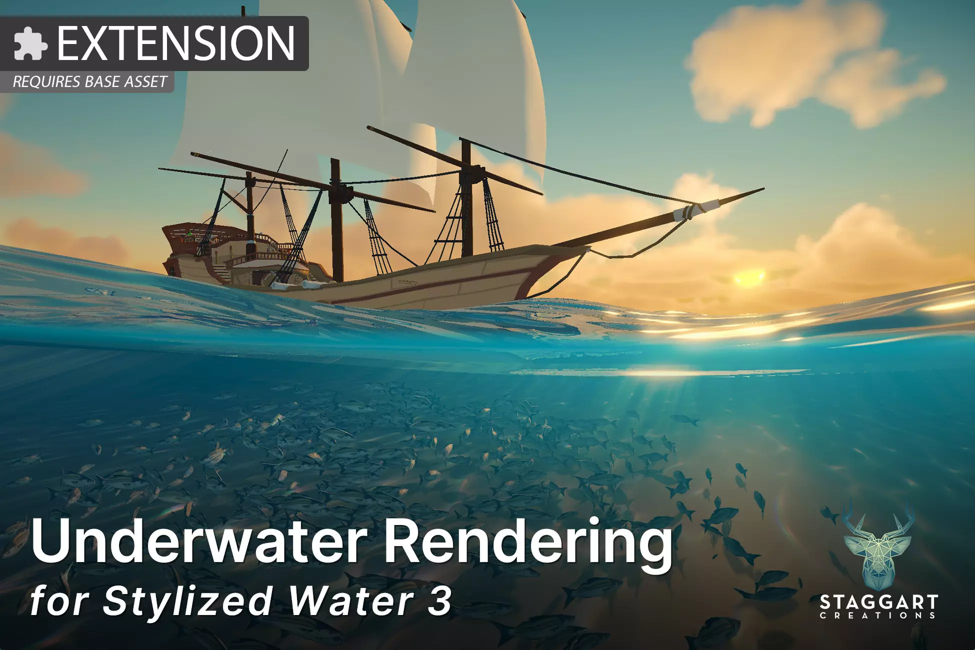 Underwater Rendering for Stylized Water 3